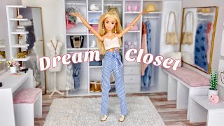 DIY Barbie Doll Walkin Dream Closet amp Vanity [upl. by Beckett42]