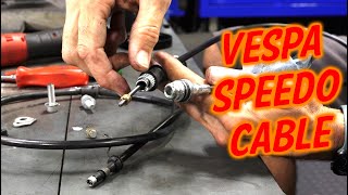 How To Change the Speedometer Cable on a Modern Vespa [upl. by Primo]