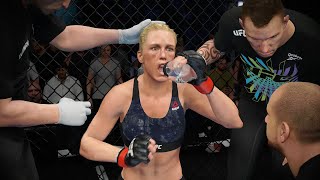 UFC Fight Night  Irene Aldana vs Holly Holm Full Fight Highlights  UFC Womens Bantamweight UFC 4 [upl. by Sheffy]