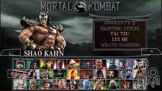 Mortal Kombat Unchained iOS 113 PPSSPP Arcade Playthrough [upl. by Aihtnic688]