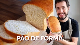 PÃO DE FORMA CASEIRO  Receita do Amo Pão Caseiro [upl. by Agnot585]