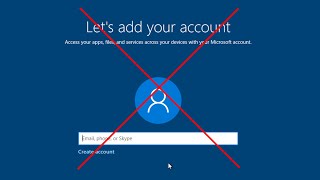 Windows 10 Kurulumunda Microsoft Hesabı Ekranı Nasıl Atlanır [upl. by Zrike999]