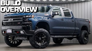 BUILD OVERVIEW Lifted 2020 Chevy Silverado  6 Inch Rough Country Lift  22x12 Fuel Blitz Wheels [upl. by Ahl]