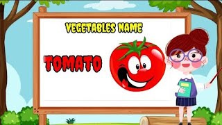 learn vegetables 🍆 name with spelling vegetables 🫑 name potato 🥔 🍅vegetables name 🥕🍅🌶️🫑🥦🍆 [upl. by Annasiul]