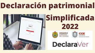 Declaración Patrimonial Simplificada Declaraver [upl. by Llerot]