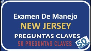 EXAMEN DE MANEJO NUEVA JERSEY 2024 50 PREGUNTAS CLAVES [upl. by Huberty]