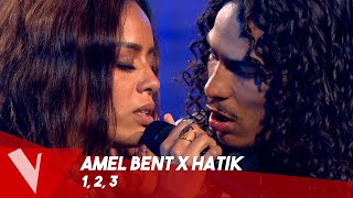 Amel Bent x Hatik – 1 2 3  Lives  The Voice Belgique Saison 9 [upl. by Sucitivel]