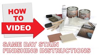 HowTo use SameDay Stain and Topcoat Fiberglass Doors [upl. by Oine271]