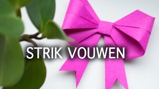 Strik vouwen I Origami [upl. by Einre]