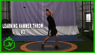 Learning Hammer Throw 3  Doing Two Turns [upl. by Gauldin]