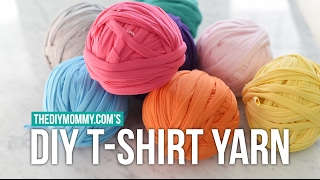 How to Make Continuous TShirt Yarn from Knit Jersey Fabric [upl. by Tybie275]