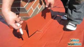 METAL ROOF Chimney Flashing  How to Prevent Leaks [upl. by Sigvard490]