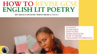 HOW TO Revise GCSE English Literature POETRY [upl. by Prudy380]