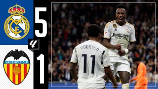 Real Madrid 51 Valencia  HIGHLIGHTS  LaLiga 202324 [upl. by North]