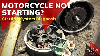 Motorcycle Wont Start  Starter System Diagnosis [upl. by Ahsieka]