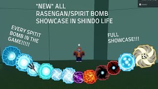 NEW Every Spirit BombRasengan Showcase In Shindo Life [upl. by Asta]