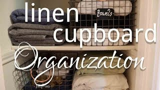 Linen Cupboard Organization [upl. by Attelocin]