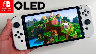 Minecraft OLED Nintendo Switch Gameplay [upl. by Annoirb]