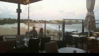 Webcam Lanzarote  Live Stream from the Beachbar in Costa Teguise [upl. by Nnylram481]