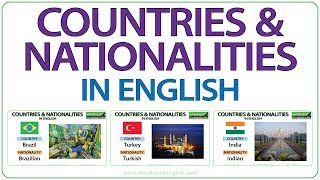 Countries amp Nationalities in English [upl. by Lapo480]