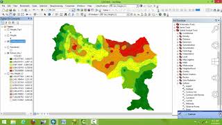 interpolation Analysis Using ArcGIS [upl. by Eriuqs810]