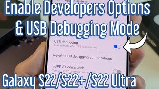 Galaxy S22s How to Enable Developer Options amp USB Debugging [upl. by Patton]