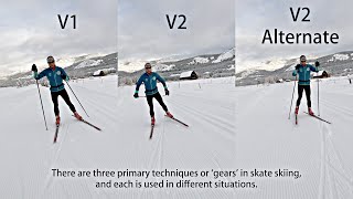 Three Basic Skate Ski Techniques Explained [upl. by Kenway]