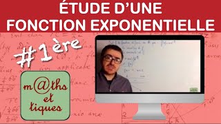 Etudier une fonction avec exponentielle  Première [upl. by Ahsital]