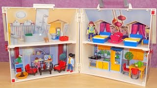 Playmobil Take Along Dollhouse Tour 🏠 [upl. by Anahsit]