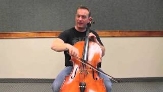 Cello Instruction C major 3 octave scale  7th position [upl. by Haiacim]