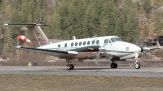 Beechcraft Super King Air 350 Engine Startup and Takeoff [upl. by Acimad]