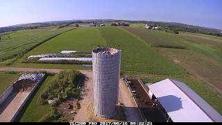 Building a silo  time lapse [upl. by Ydnik]