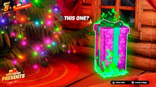 7 SECRET Presents in Fortnite WINTERFEST [upl. by Remde]