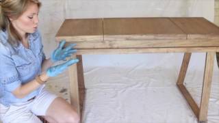 Creating a WhiteWashed Weathered Oak Finish [upl. by Akinas]