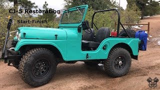 1965 Jeep CJ5 Restoration Full Video [upl. by Netnerb626]