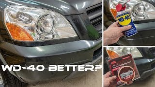 WD40 VS 3M  Best Headlight Restoration Method [upl. by Gardy]