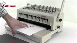 Tamerica Tashin 213PB Comb Binder and 3Hole Punch Demo [upl. by Acimaj]