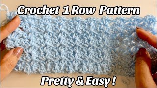 CROCHET 1 ROW REPEAT PATTERN BEAUTIFUL AND EASY [upl. by Sjoberg]