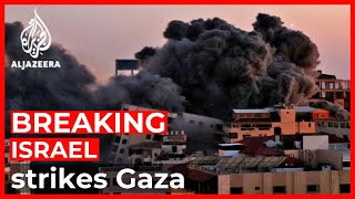 Hamas retaliates after Israel attack destroys Gaza residential tower [upl. by Arev739]