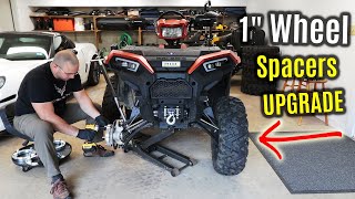 1quot Wheel Spacers  AWEsome  POLARIS Sportsman XP 1000 amp 850 ATV Mods [upl. by Booma]