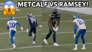 DK Metcalf vs Jalen Ramsey 2020 Wild Card WR vs CB [upl. by Brandt262]