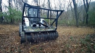 First Run  Bobcat T770 with Forestry Mulcher [upl. by Eilyw]