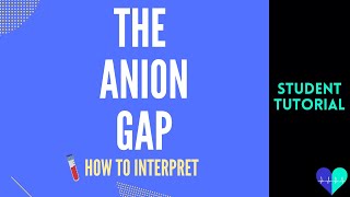 The Anion Gap  How To Interpret [upl. by Antony]