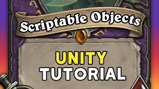 SCRIPTABLE OBJECTS in Unity [upl. by Aihpled]