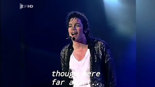 4KMichael Jacksonyou are not alonewith lyricslive at munich history world tour 1997 [upl. by Calva681]