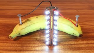 How to create a simple electric generator from a Banana [upl. by Noremac]