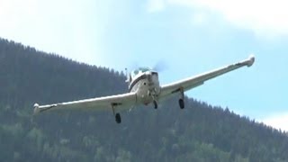 Beechcraft Bonanza approach and landing [upl. by Einegue]