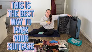 The BEST Way To Pack A Suitcase For Travel  PROVEN METHOD [upl. by Fagen]