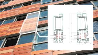 Elegance 72 aluminium unitised curtain wall system [upl. by Carmel]