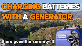 Using a generator to charge batteries [upl. by Kariotta]